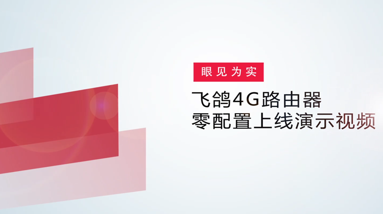 尊龙时凯飞鸽4G路由器零配置上线演示视频